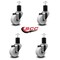 Service Caster 3'' Nylon Wheel Swivel 1-3/4'' Expanding Stem Caster Set, 4PK SCC-EX20S314-NYS-134-4 - alternate 4